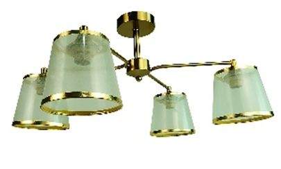 SBC-016-4-cw Люстра потолочная  016-4 медь-белый 