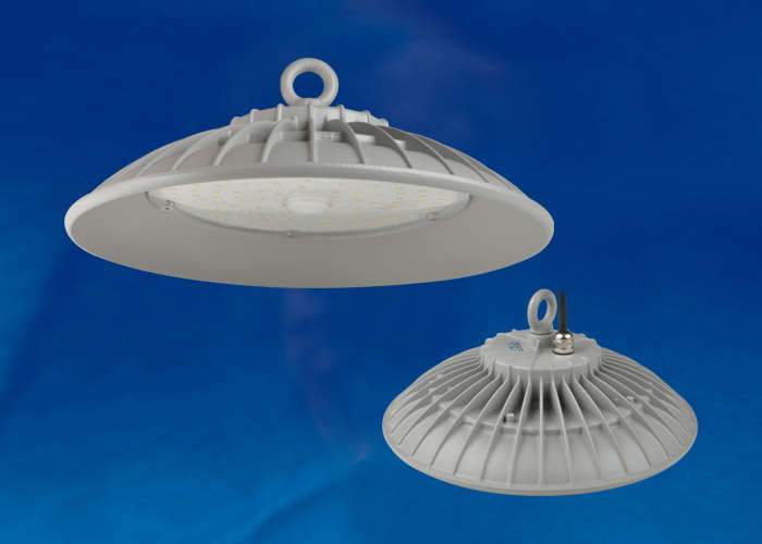 Светильник с/д Uniel ULY-U33C-100W/DW  SILVER  IP65 промышлен. 120гр. UL-00003174
