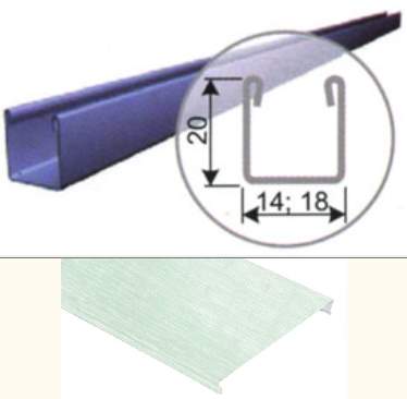 Уголок RPP-18 зеленый штрих  L=3м (ал.) Decor HL0107B