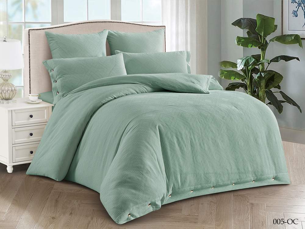 CLEO КПБ Organic Cotton вареный хлопок евро (50*70,70*70,простыня на резинке 180х200) 31/005-OC