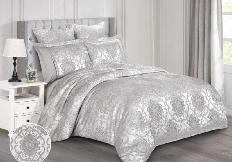 CLEO КПБ Satin Jacquard 2сп (50*70*2 70*70*2) 65% хлопок/20% ПЭ/15% вискоза 21/206-SG