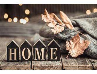 Коврик придверный  60х90 ПВХ "Home с листвой" 