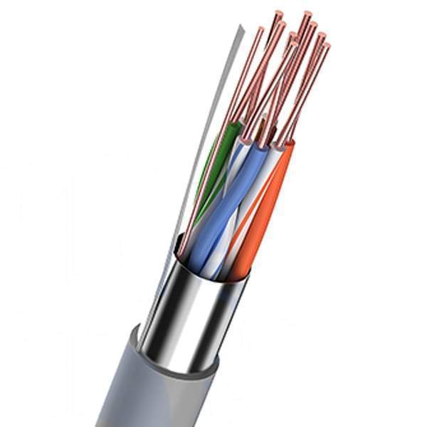 Кабель FTP 4х2 наружный Cat5e с протяжкой (305м)  витая пара  etm01-0146-3