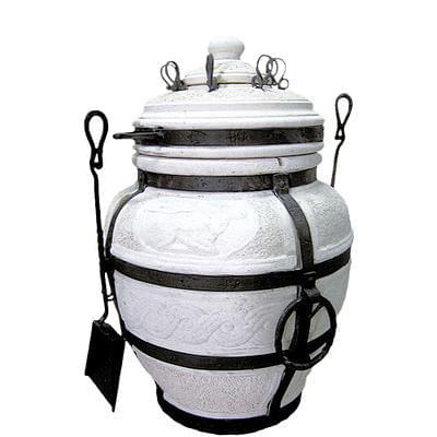 Тандыр Охотник 40л+шампура 8шт,кочерга,совок 31х73см (горло 23,5см)