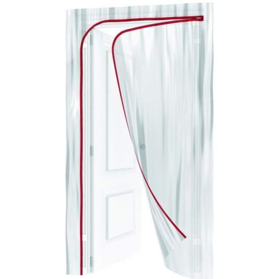 Пленочная дверь на молнии типа L220х120см с мал.лентой 2,5смх10м Matrix 88758