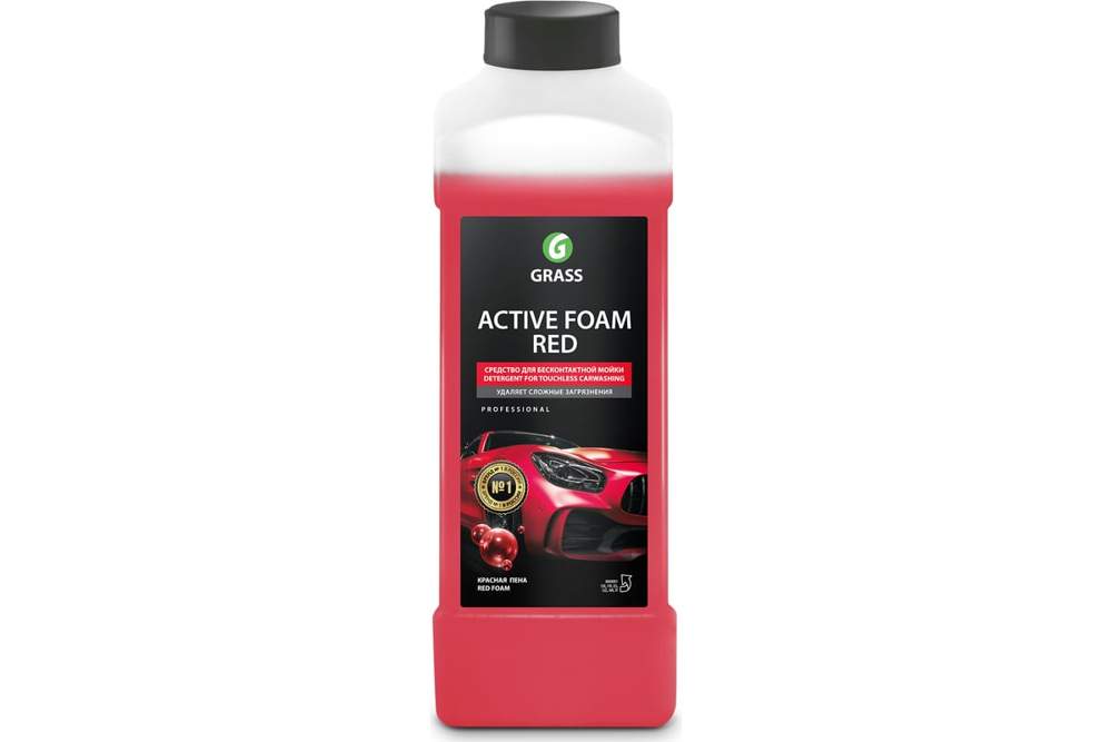 Ср-во д/беск.мойки розов.суперпена Grass Active Foam RED 1кг 800001
