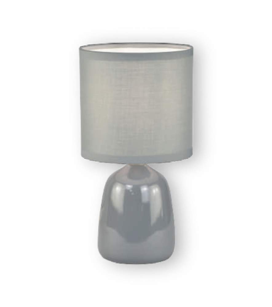 Св-к настольный декорат. "Капля" серый Е14 Фарлайт  FAR002312