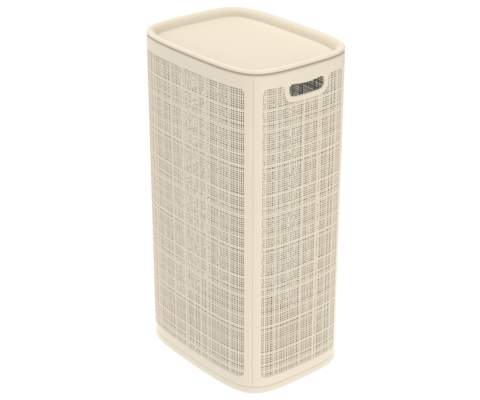 Корзина д/белья 100л  Лен сл.кость с кр.прям. (сборная) АП374  358417