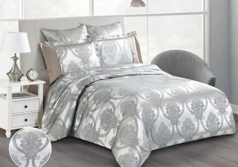 CLEO КПБ Satin Jacquard евро (50*70*2 70*70*2) 65% хлопок/20% ПЭ/15% вискоза 31/200-SG