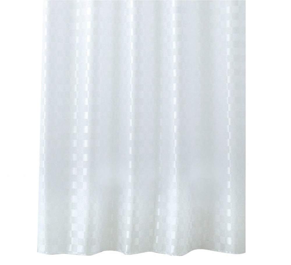 Штора д/ванн 180х200 Quadretto бел.  3003