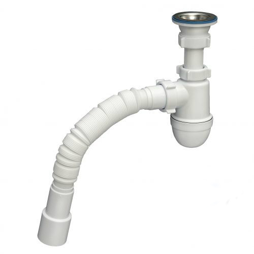 Сифон Ани 1 1/2*40 с гибкой трубой 40*50   С0110