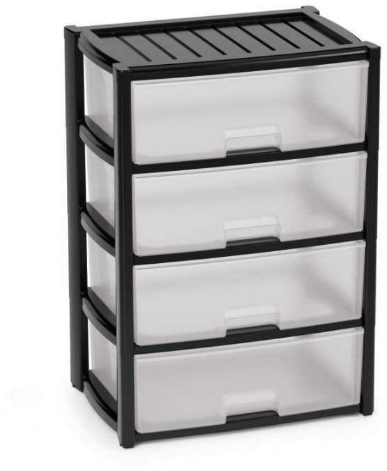 Комод 4-х секц. Колорит черный М8763/347845