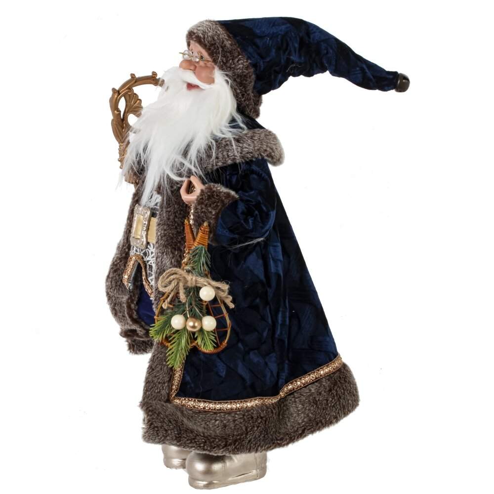 REMECO COLLECTION Дед Мороз 822848 темно-синий/коричневый 33х20х60/80см