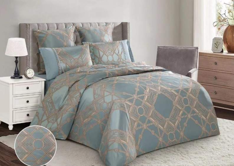 CLEO КПБ Satin Jacquard 2сп (50*70*2 70*70*2) 65% хлопок/20% ПЭ/15% вискоза 21/214-SG