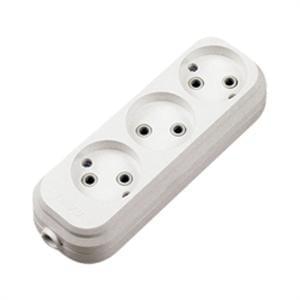 Колодка MGP 121 3-х местн. розетка  Makel