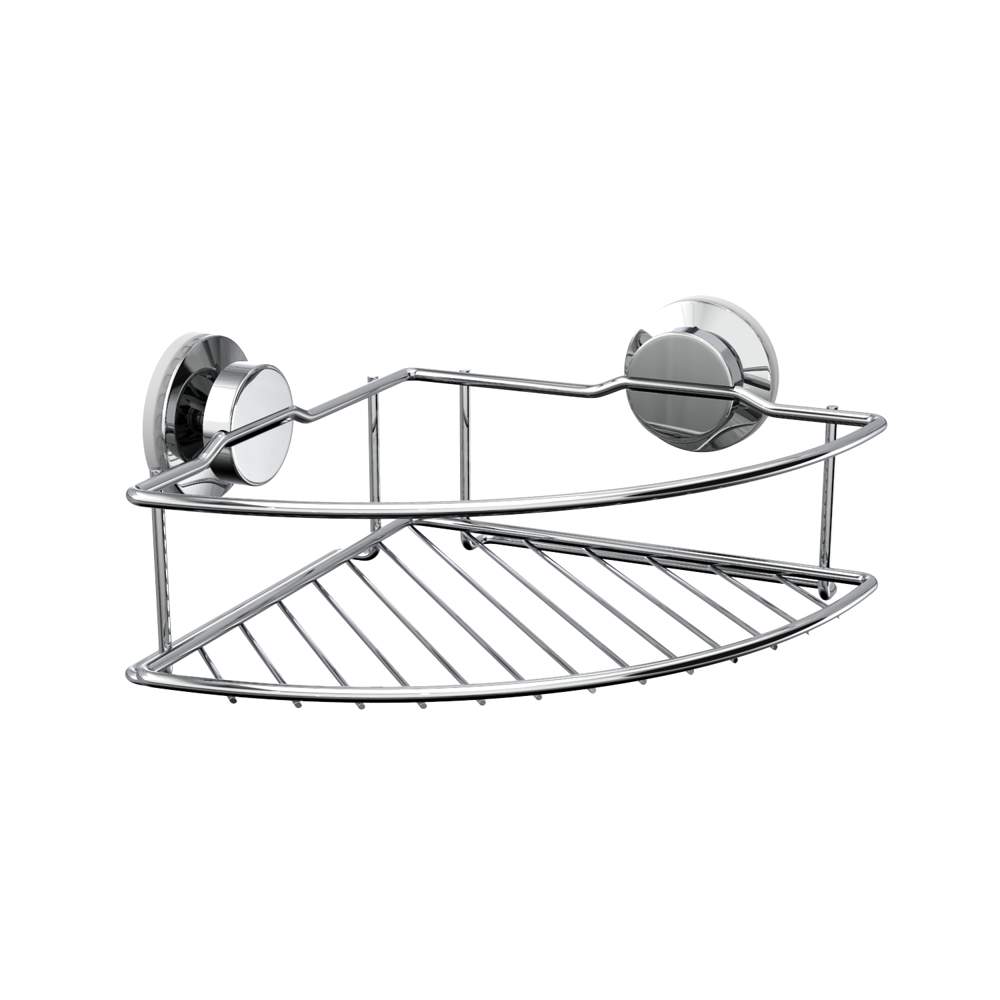 Полка-решетка д/ванной угловая на присосках Fora ATLANT A035