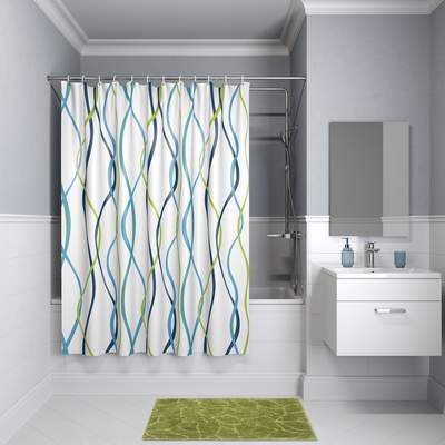 Штора д/ванной IDDIS 180*180см  полиэс. P15P118i11