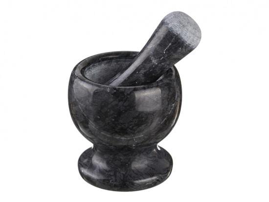 AGNESS Ступка 925-103 с пестиком мрамор 9х10см 