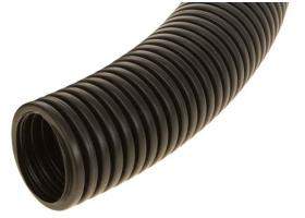 Труба ПНД гофро легк. с пр.  25 (50м)  ИЭК черная  208541