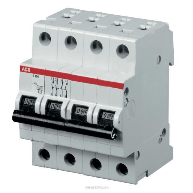*Выкл.авт. ABB SH204L 4P  6A (C) 4,5kA   (SH204L C6)