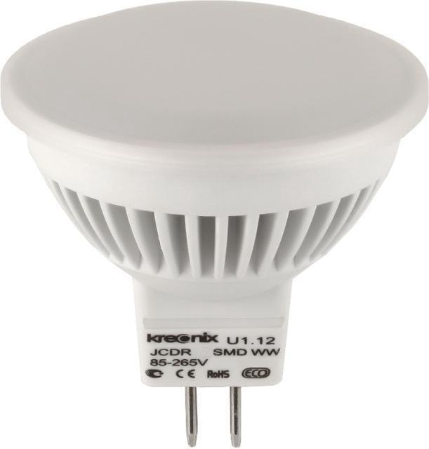 Лампа JCDR-ECO 220V SMD 4W  Тепло-Белый Матовая