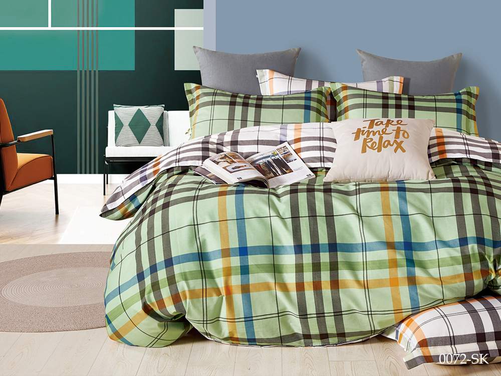CLEO КПБ Satin de Luxe набивной дуэт (50*70, 70*70*2) 100% хлопок 41/0072-SK 