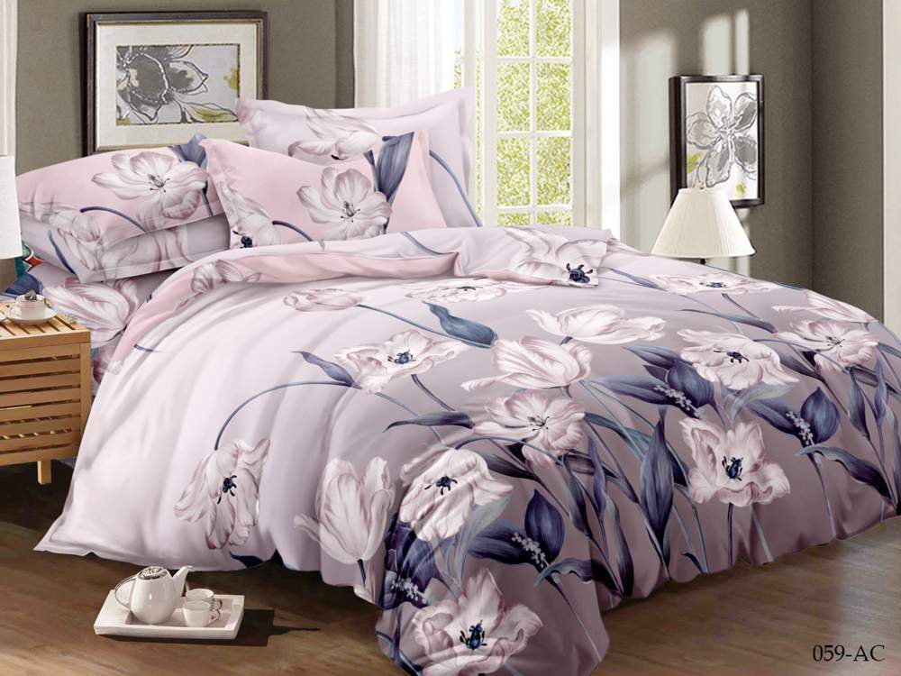 CLEO КПБ полисатин Art Color 2сп ( 70*70*2) 20% хлопок/40% вискоза/40% ПЭ 20/059-AC 