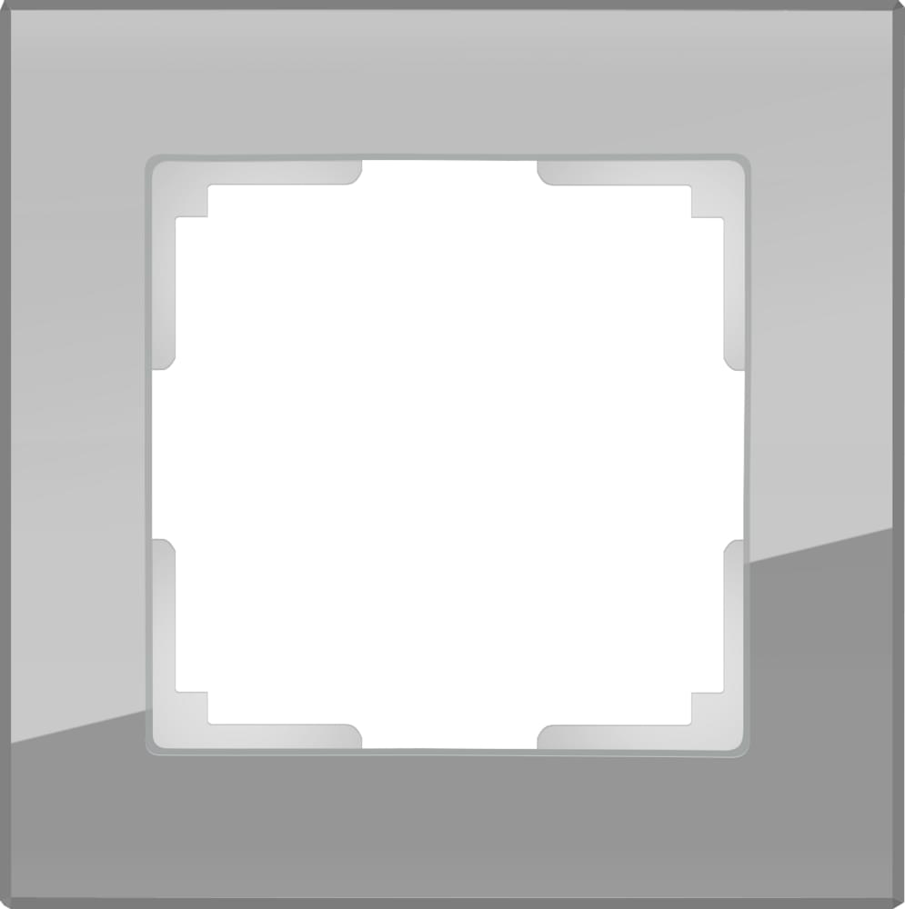 Рамка  Frame серый 1-м  WL01-01 Стекло Favorit - W0011115