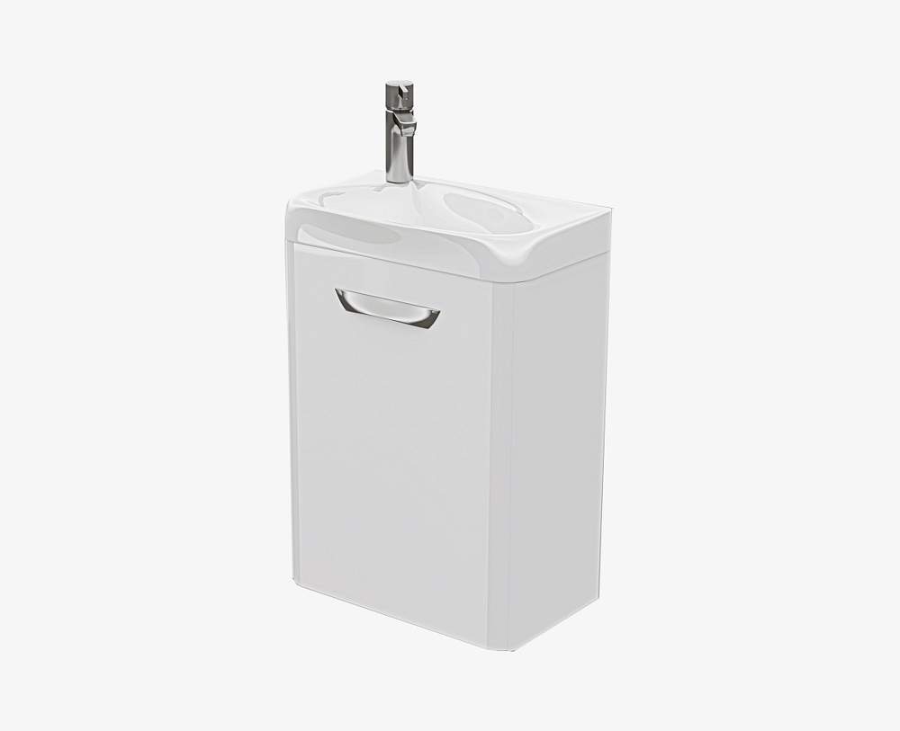 Тумба MINI подв.40см tpMINI-M40-01 +умыв.BIO 40 мармарин МАДЕРА rkBIO 40.M-81