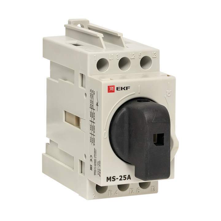 Рубильник EKF 3п MS-25A на DIN-рейку EKF ms-25d   348377