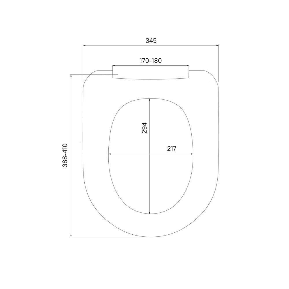 Сиденье д/унитаза из пропилена  003   003PP00i31
