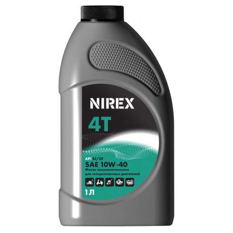 Масло NIREX  4-х тактное полусинтетика SAE 10W-40 1,0л  32293