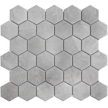 Мозаика Hexagon small Marble Grey Matt 265х278х6  PMMT82457