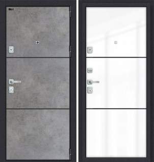 Дверь мет. Porta M-3 П50/П50 Dark Concrete AB-4/Angel AB-4/Лунный камень 205*98 Левая