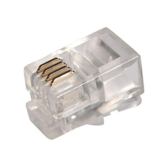 Джек телеф.6P-4C кат.5е Rexant 05-1012  221582  уп 100шт