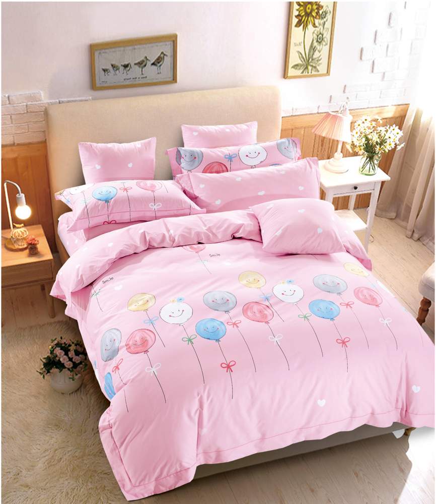 DO&CO КПБ сатин DELUX BALON 10964 160х220 (50х70-1шт) подростковое   