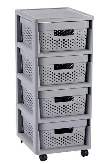 Комод INFINITY  4 ящика  4356 серый