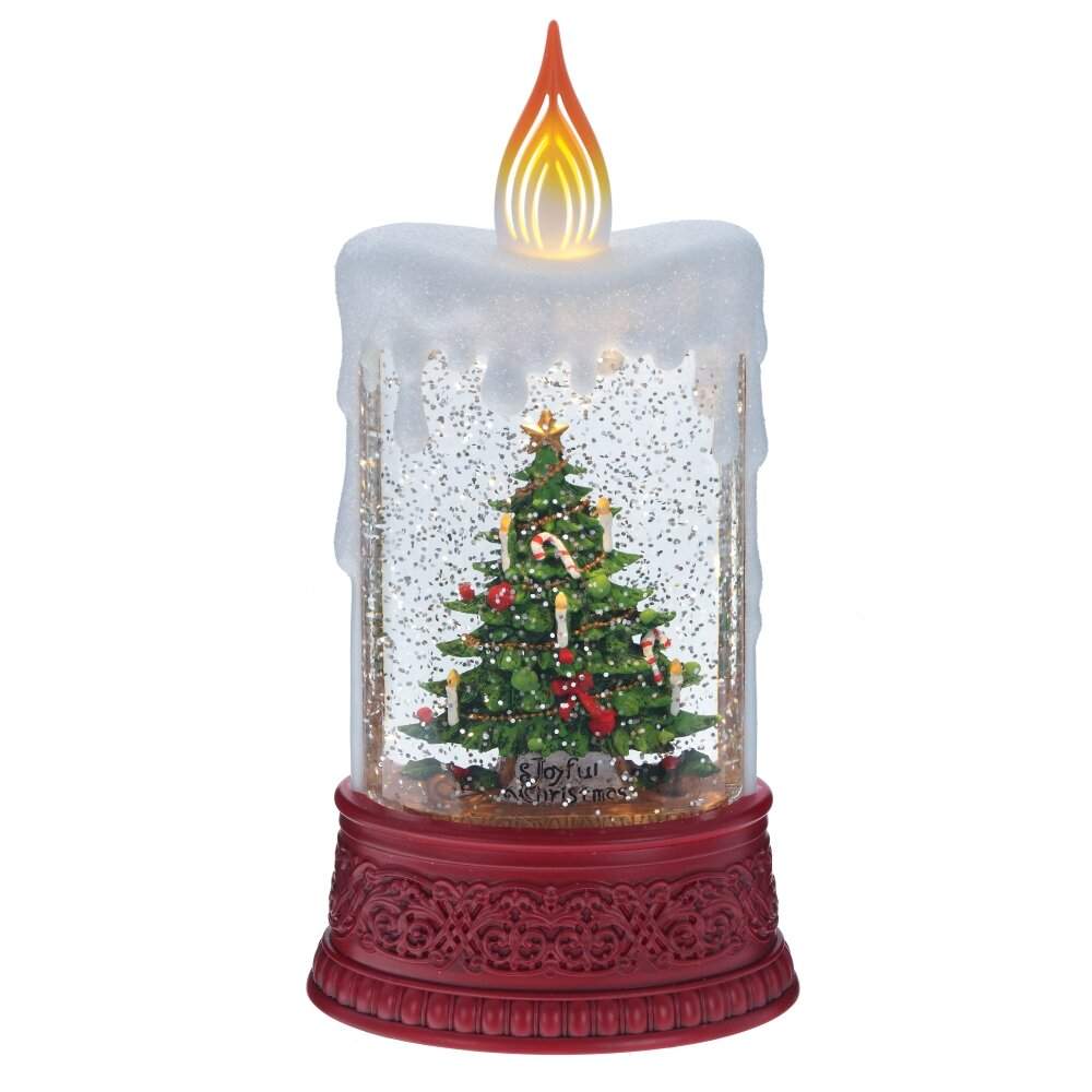 REMECO COLLECTION Фигурка 796164 Шар водяной Свеча (подсветка,музыка,вьюга,3хААА) 12,5х8х24,5см
