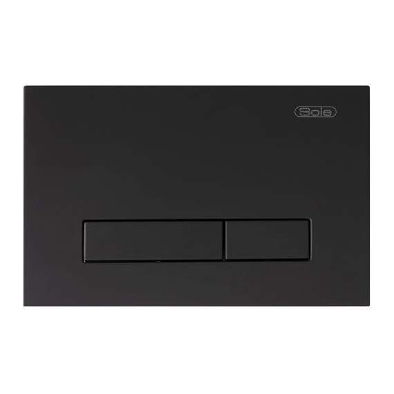 Клавиша Sole S0120 black ABS к инсталяции Sole д/подвесного унит.
