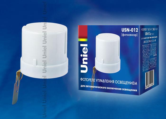 Сенсор освещенности Uniel  USN-012-5500W-02/100LUX-WH  фотосенсор  03915