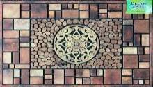 Коврик резиновый флокированный Т-0753/4 56х120 8мм CleanWill