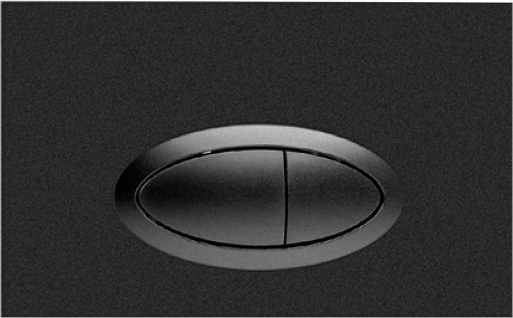 Кнопка REDO овальная д/инсталяции , пластик Black 0054