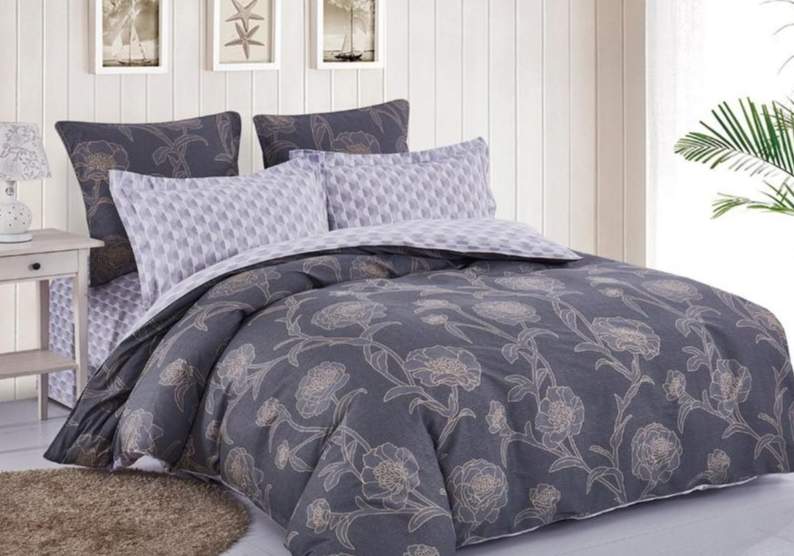 CLEO КПБ Satin de Luxe набивной евро (50*70*2 70*70*2) 100% хлопок 31/682-SK 