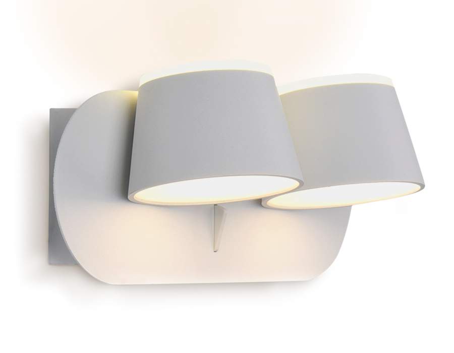 Св-к Бра MAYSUN FW171/2 WH/S белый/песок 20W 230*100*140 настен.с выкл.LED 3000K