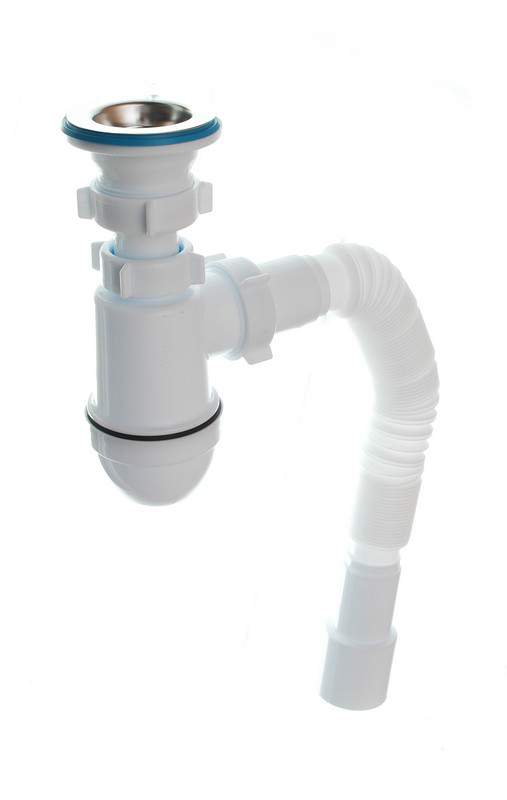 Сифон Ани 1 1/2*40 с гиб.трубой 40*40/50   С0115