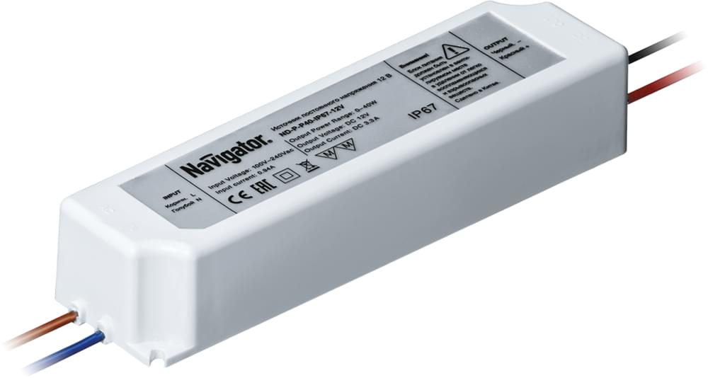 Драйвер Navigator  71496  ND-P-P40-IP67-12v