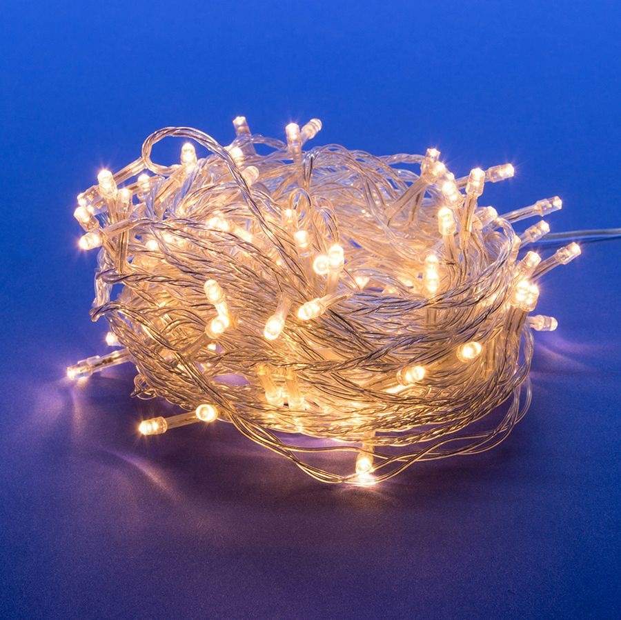 Гирлянда с/д ULD-S2500-225/STK WARM WHITE  IP20  25м  теплый белый свет провод прозр. UL-00010893