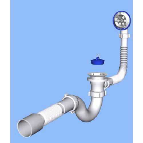Сифон Ани д/ванны с вып.и перелив 1 1/2 с г/тр 40*50  Е155