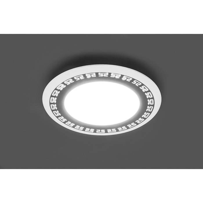 Свет-к встраив. светодиод. 6W 480Lm 4000К белый и подсветка 4000К AL2440  29593