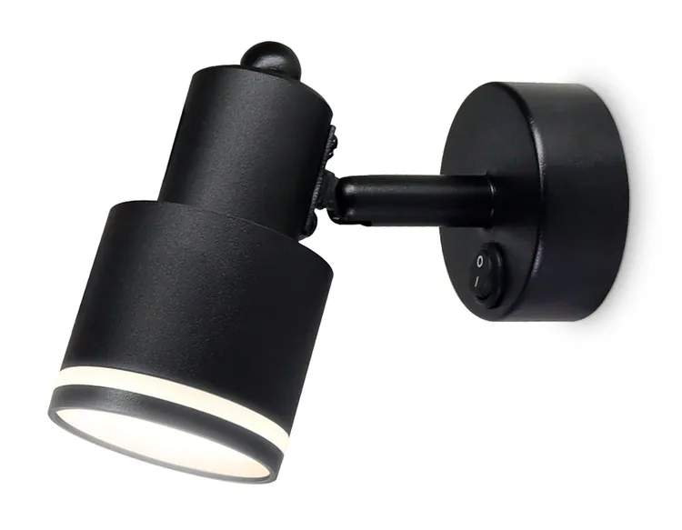 Спот Ambrella TA1282 Спот накладной повор.с выкл. BK Черный GU10 max 12W 100*55*132 Ambrella